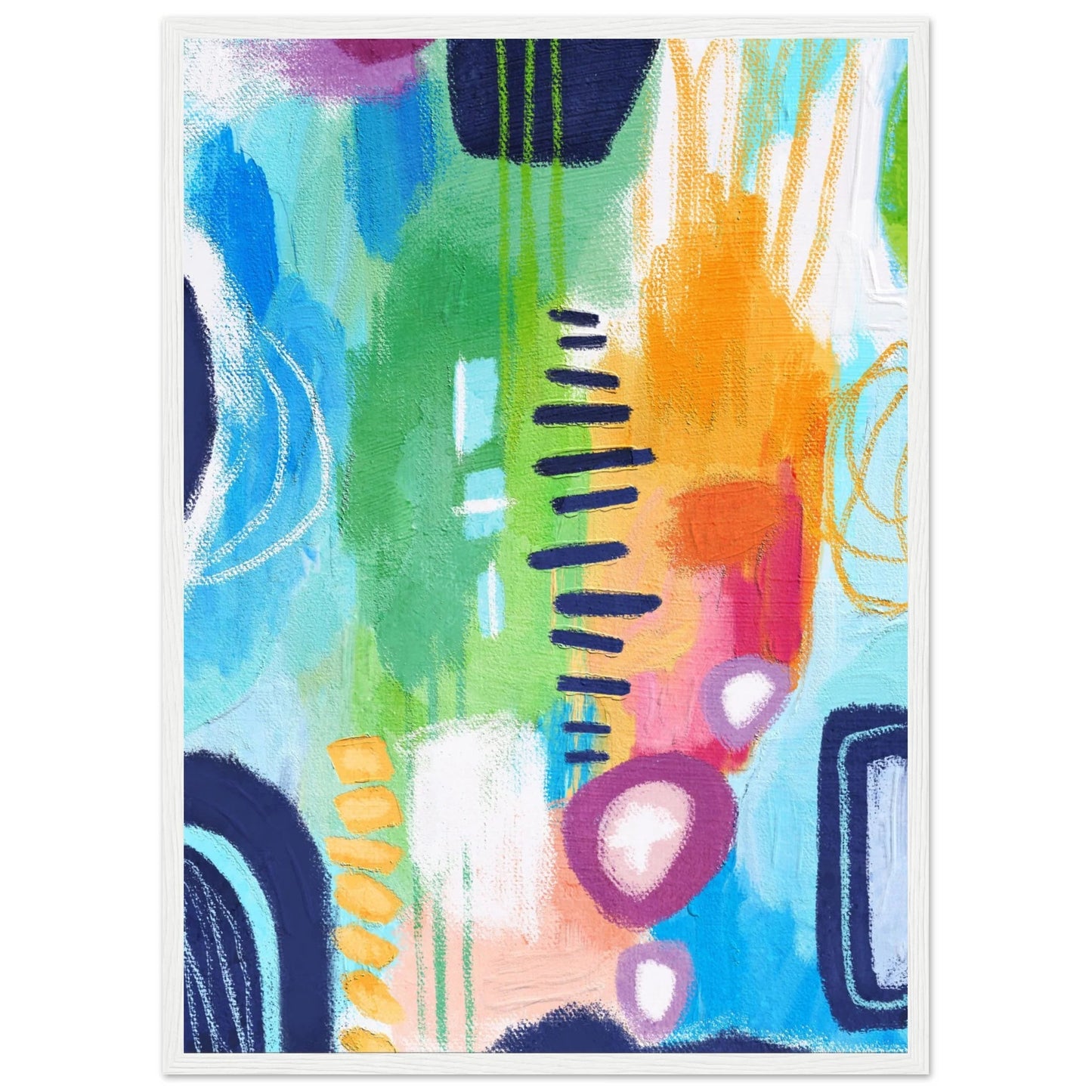 Cuadro Abstracto Azul - La Casa Del Cuadro