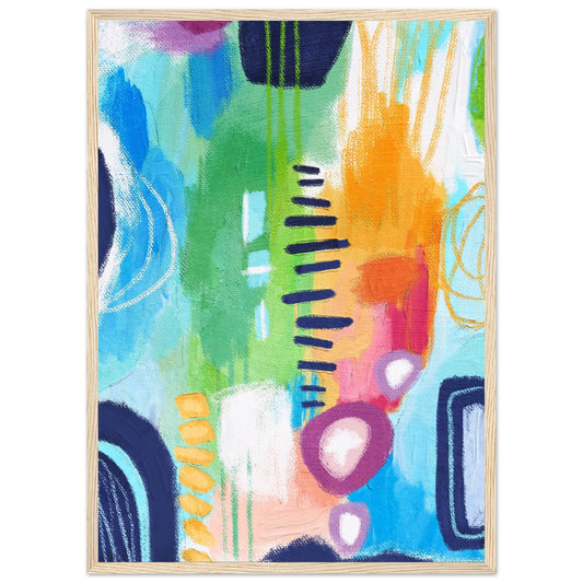 Cuadro Abstracto Azul - La Casa Del Cuadro