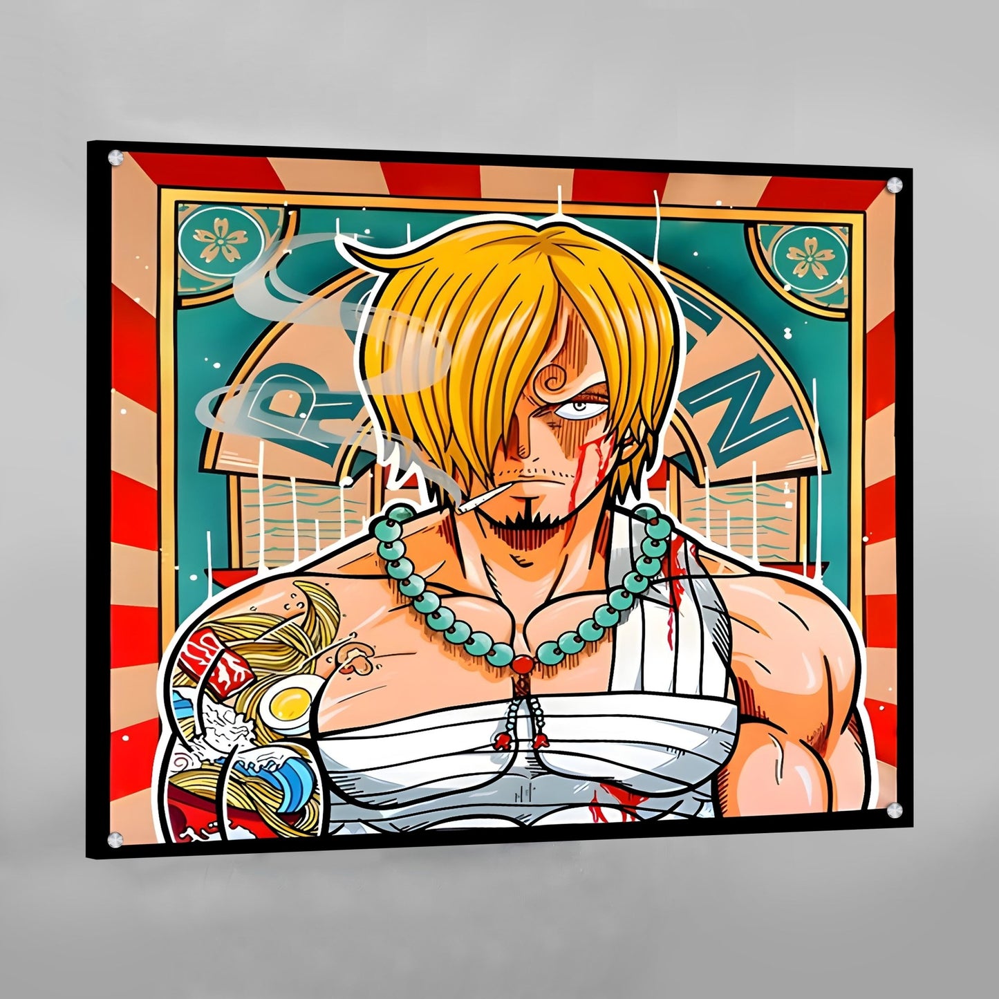 Cuadro Anime Pirata Cocinero - La Casa Del Cuadro