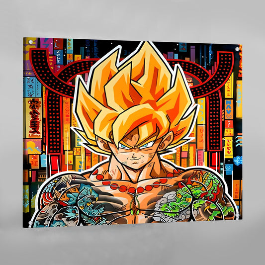 Cuadro Anime Saiyan - La Casa Del Cuadro