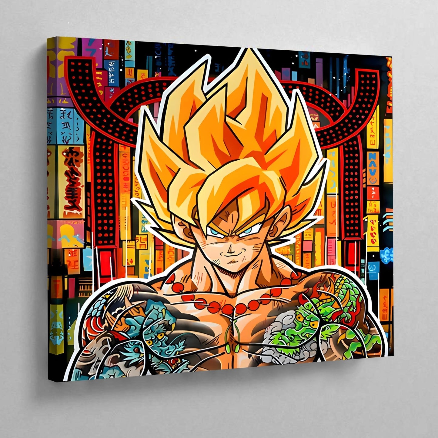 Cuadro Anime Saiyan - La Casa Del Cuadro