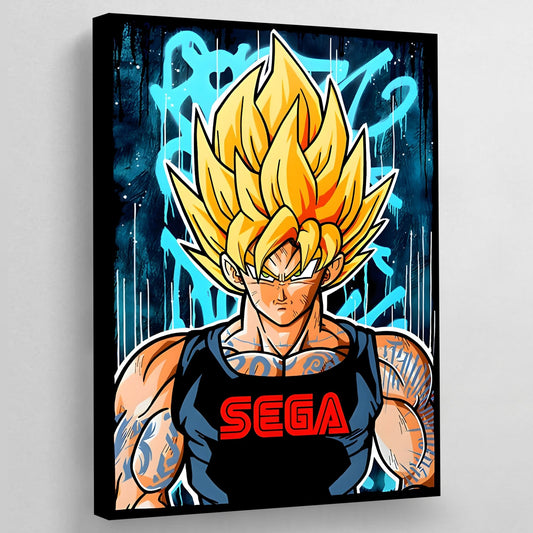 Cuadro Anime Super Saiyan - La Casa Del Cuadro
