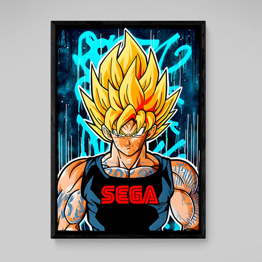 Cuadro Anime Super Saiyan - La Casa Del Cuadro