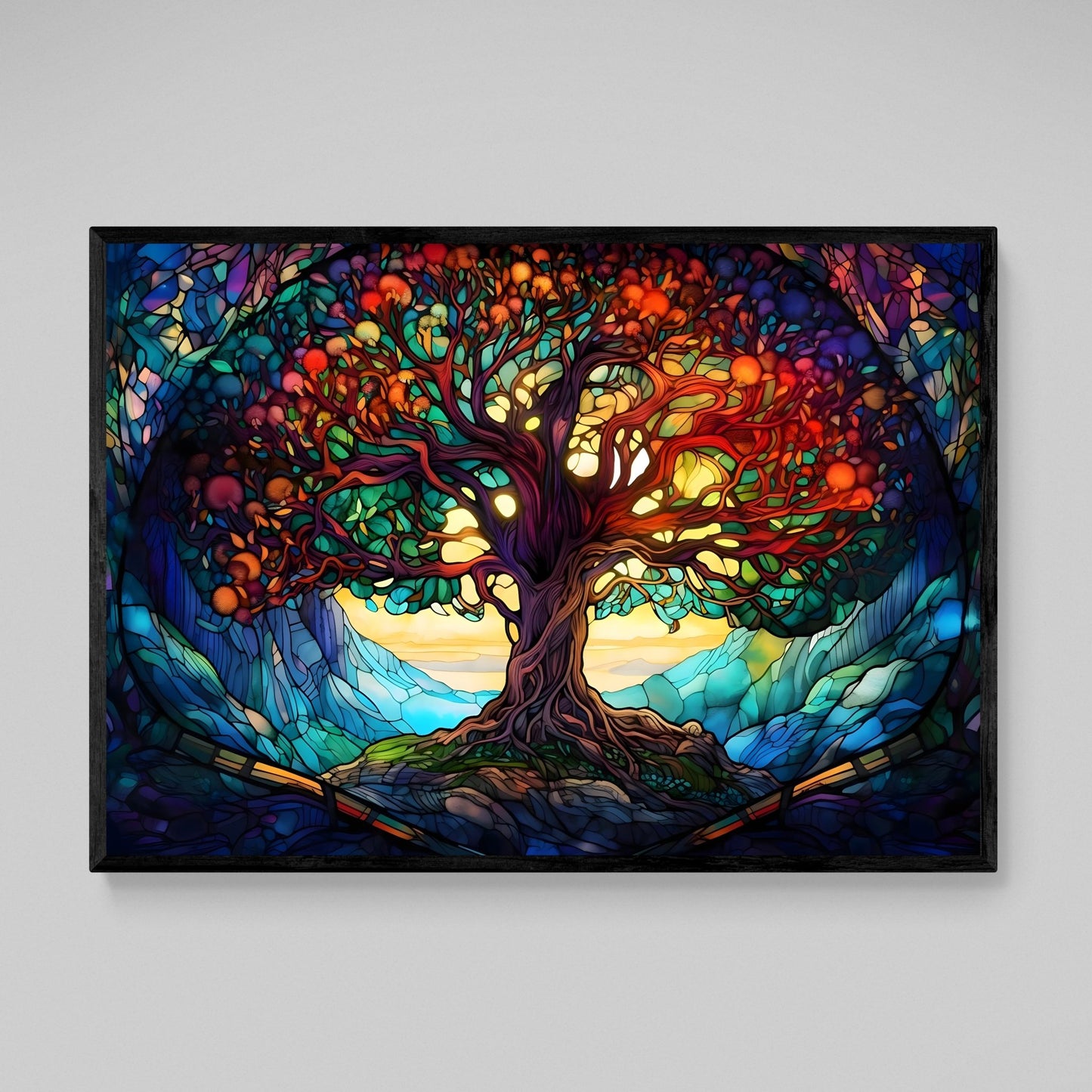 Cuadro Arbol De La Vida Nocturno - La Casa Del Cuadro