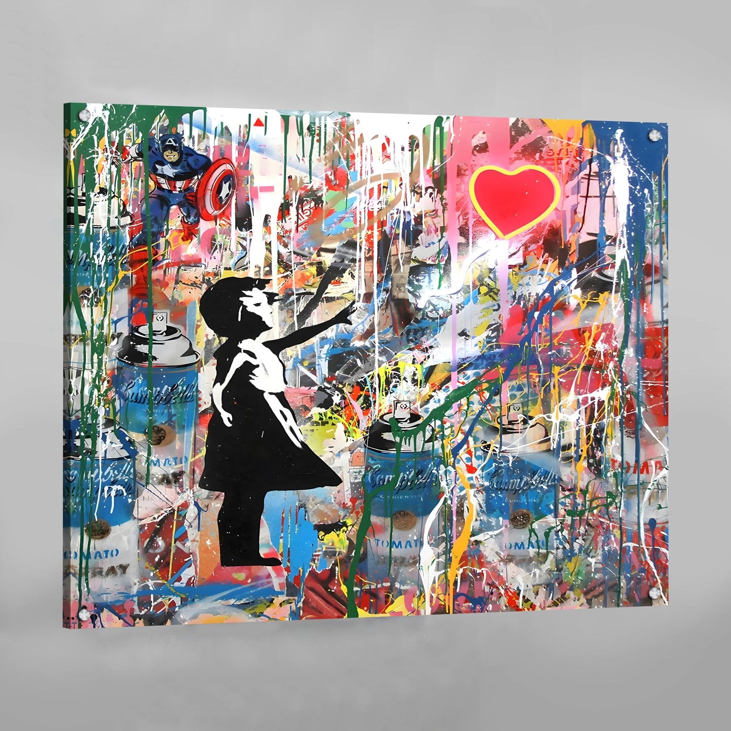 Cuadro Banksy Niña Con Globo - La Casa Del Cuadro