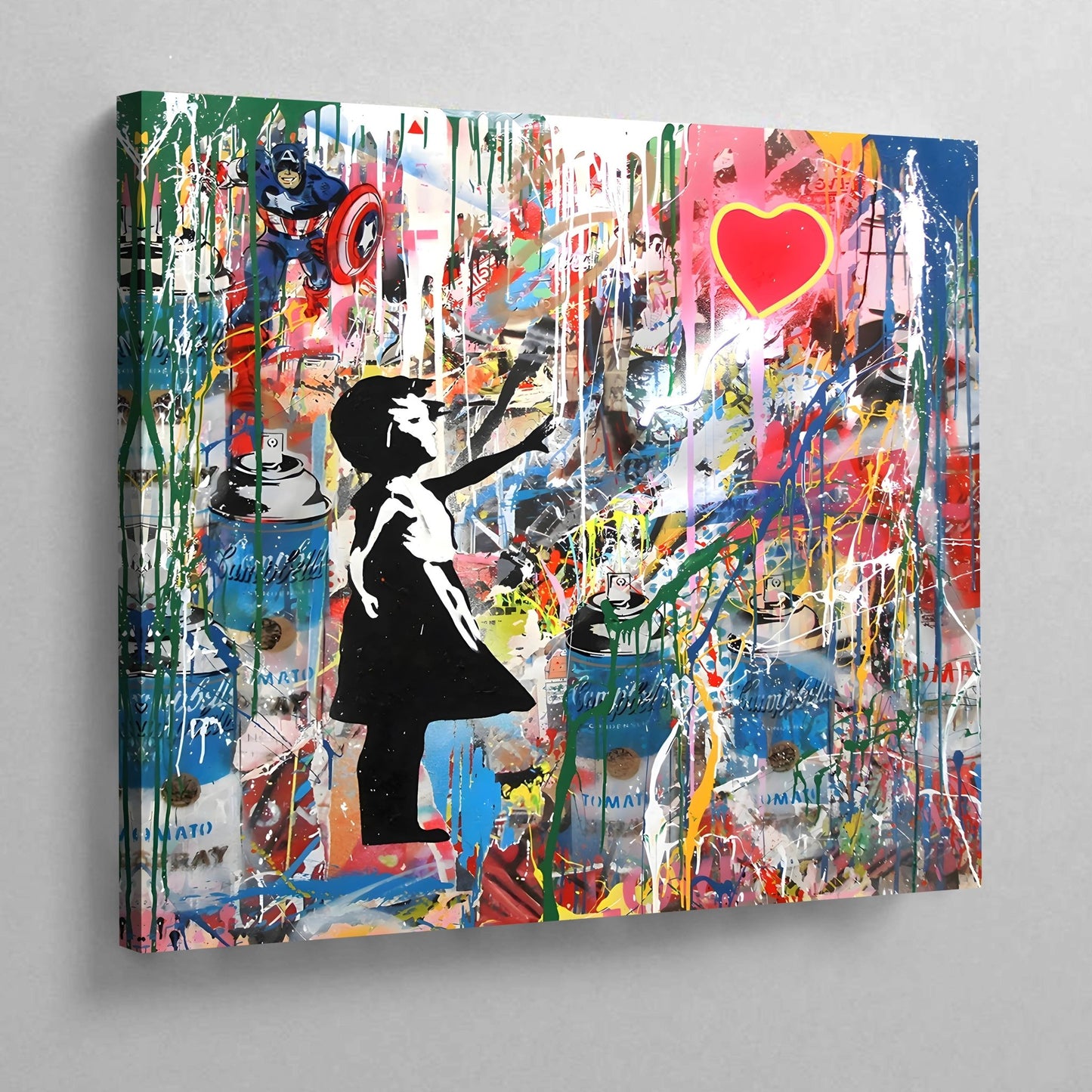 Cuadro Banksy Niña Con Globo - La Casa Del Cuadro