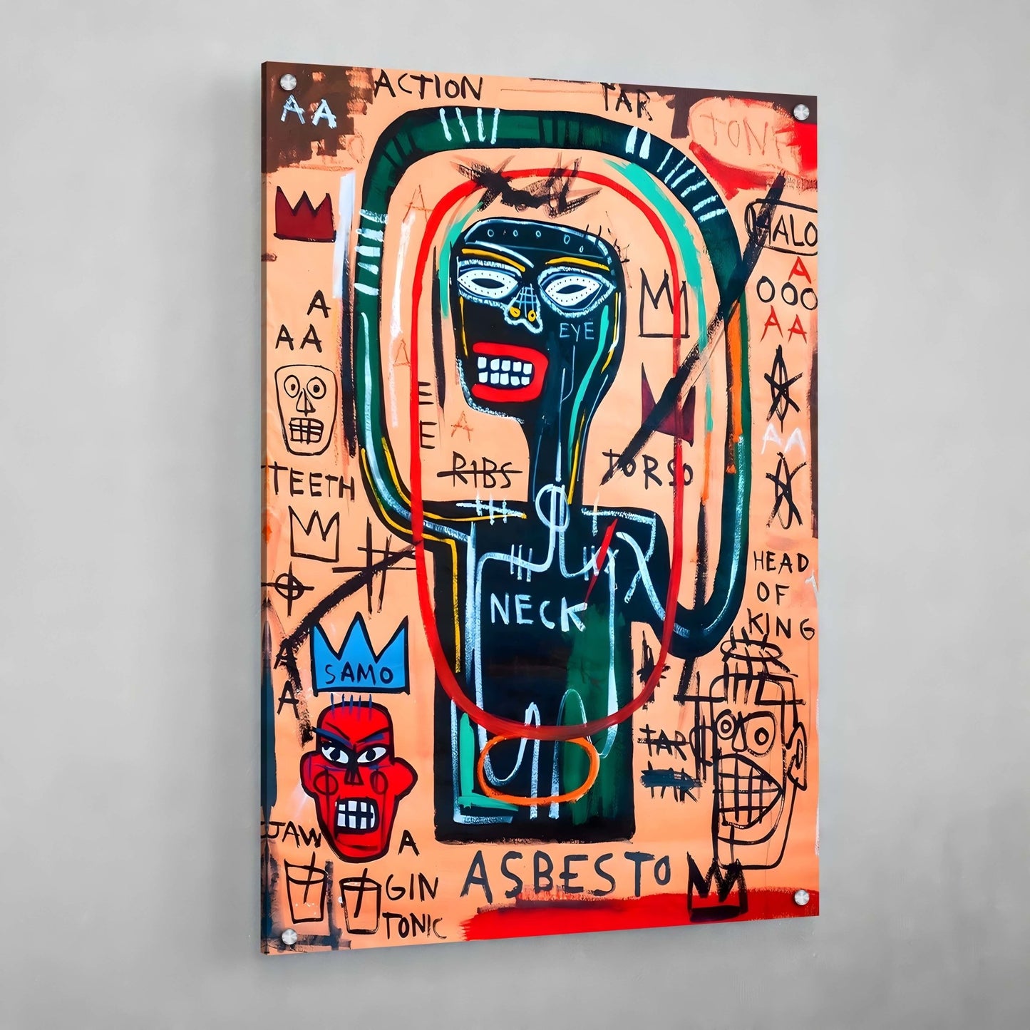Cuadro Basquiat Africa - La Casa Del Cuadro