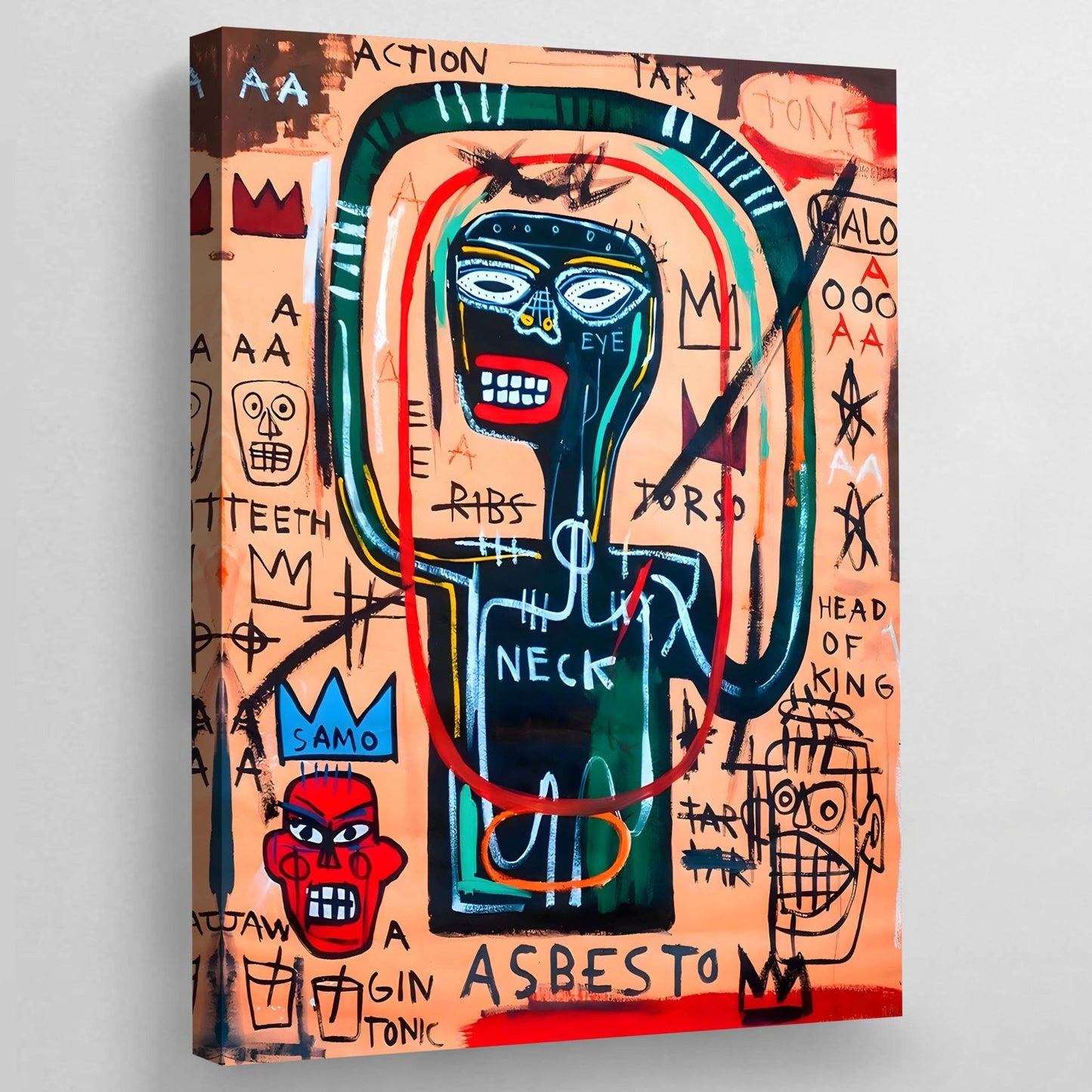 Cuadro Basquiat Africa - La Casa Del Cuadro