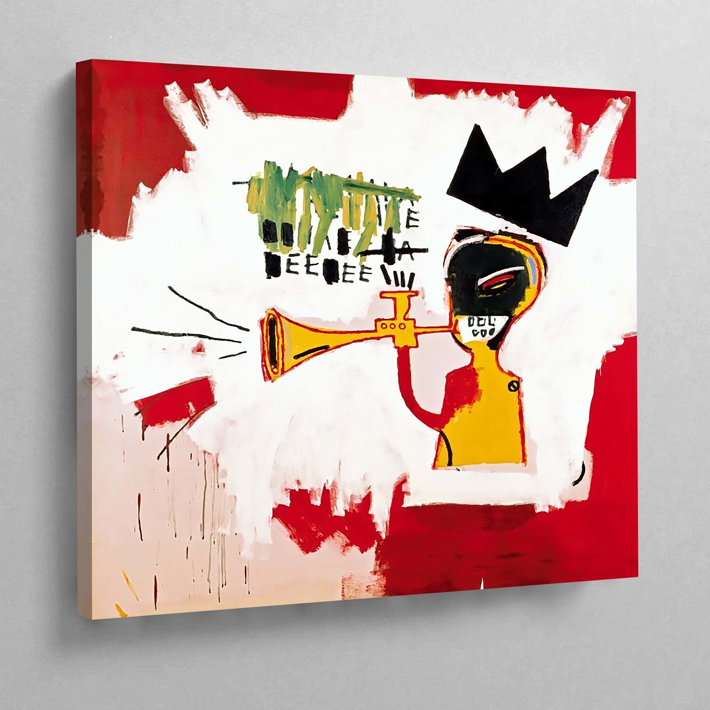 Cuadro Basquiat Trumpet - La Casa Del Cuadro