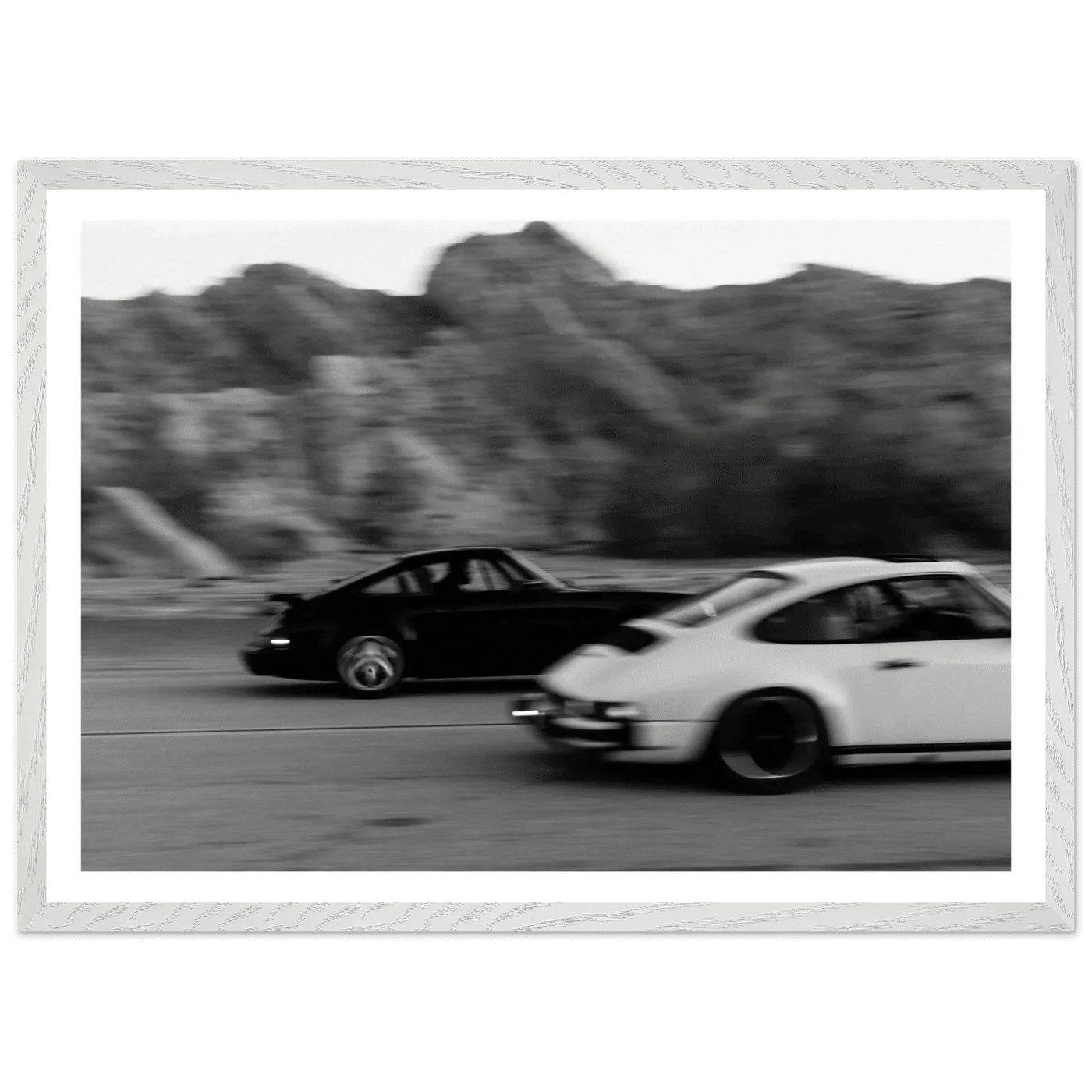 Cuadro Blanco y Negro Porsche - La Casa Del Cuadro
