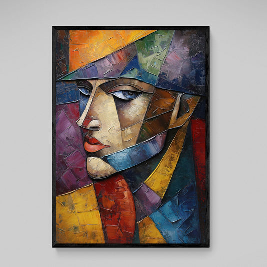 Cuadro Cubismo Retrato Abstracto - La Casa Del Cuadro