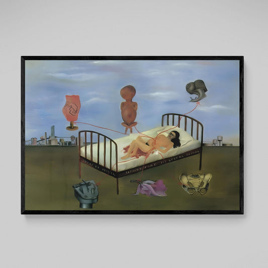 Cuadro Frida Kahlo La Cama Volando - La Casa Del Cuadro