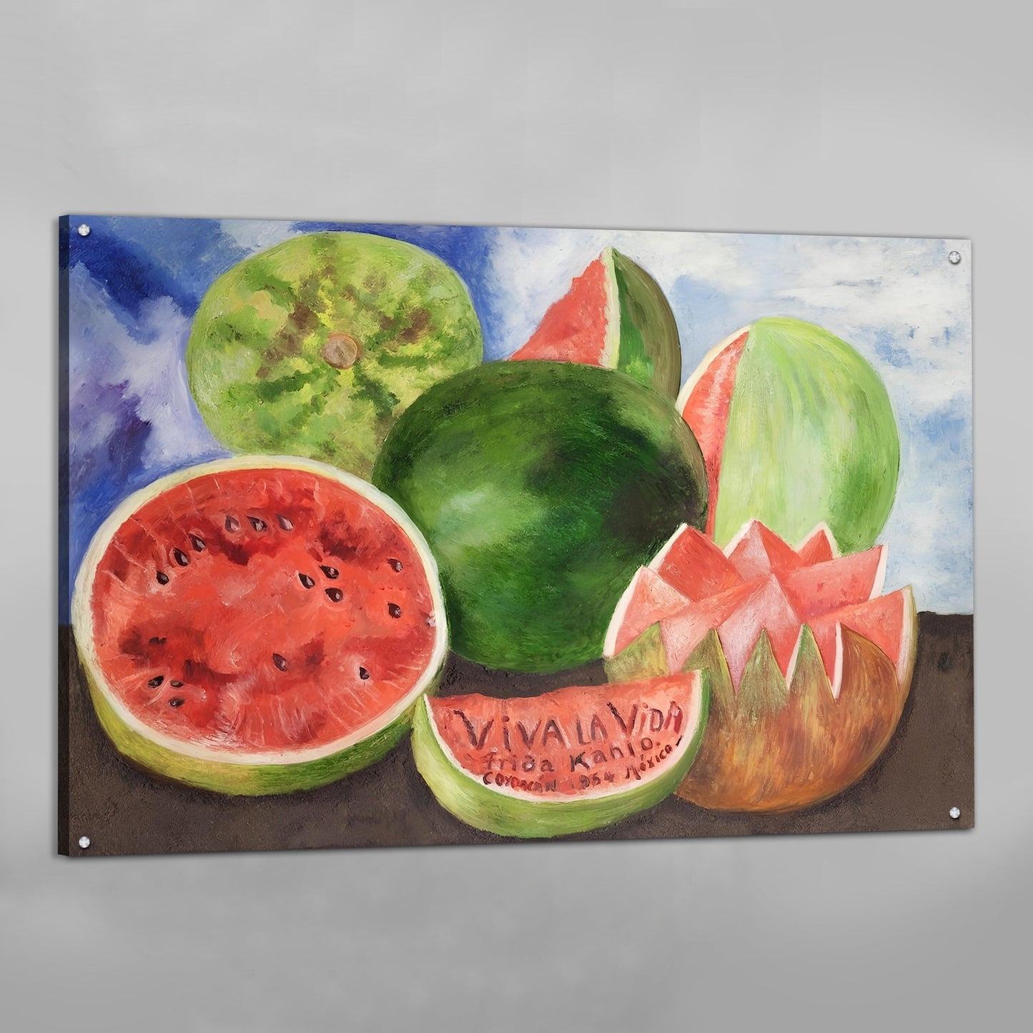 Cuadro Frida Kahlo Viva La Vida - La Casa Del Cuadro