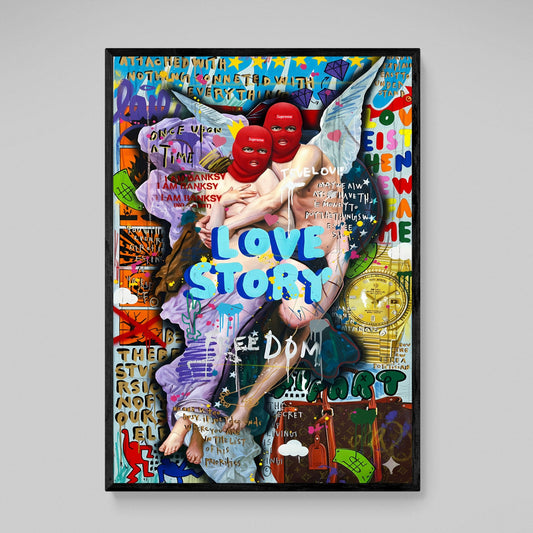 Cuadro Graffiti Amor Urbano - La Casa Del Cuadro