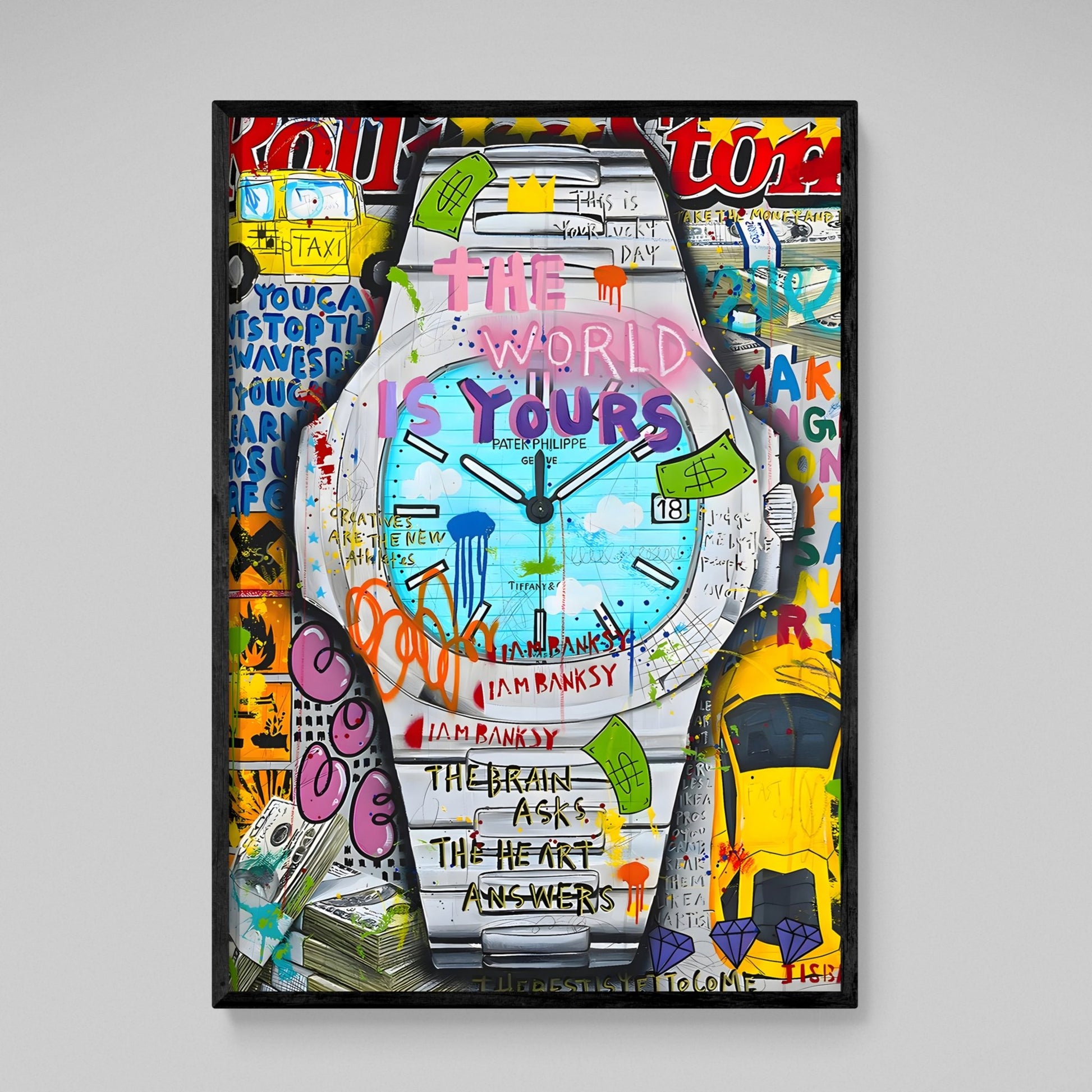 Cuadro Graffiti Patek Philippe - La Casa Del Cuadro