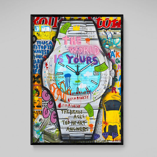 Cuadro Graffiti Patek Philippe - La Casa Del Cuadro