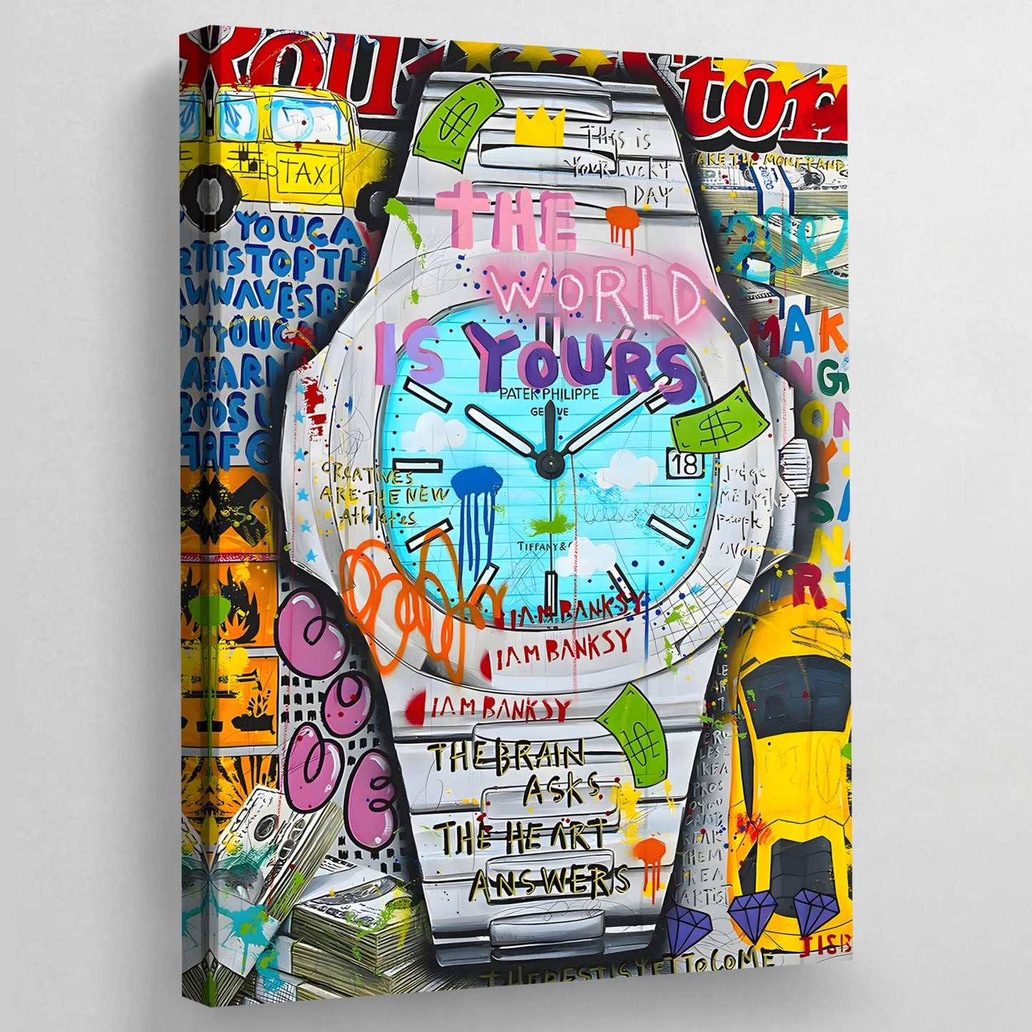 Cuadro Graffiti Patek Philippe - La Casa Del Cuadro