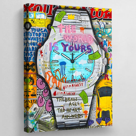Cuadro Graffiti Patek Philippe - La Casa Del Cuadro