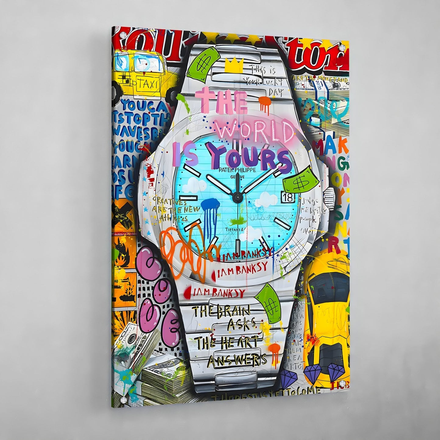 Cuadro Graffiti Patek Philippe - La Casa Del Cuadro