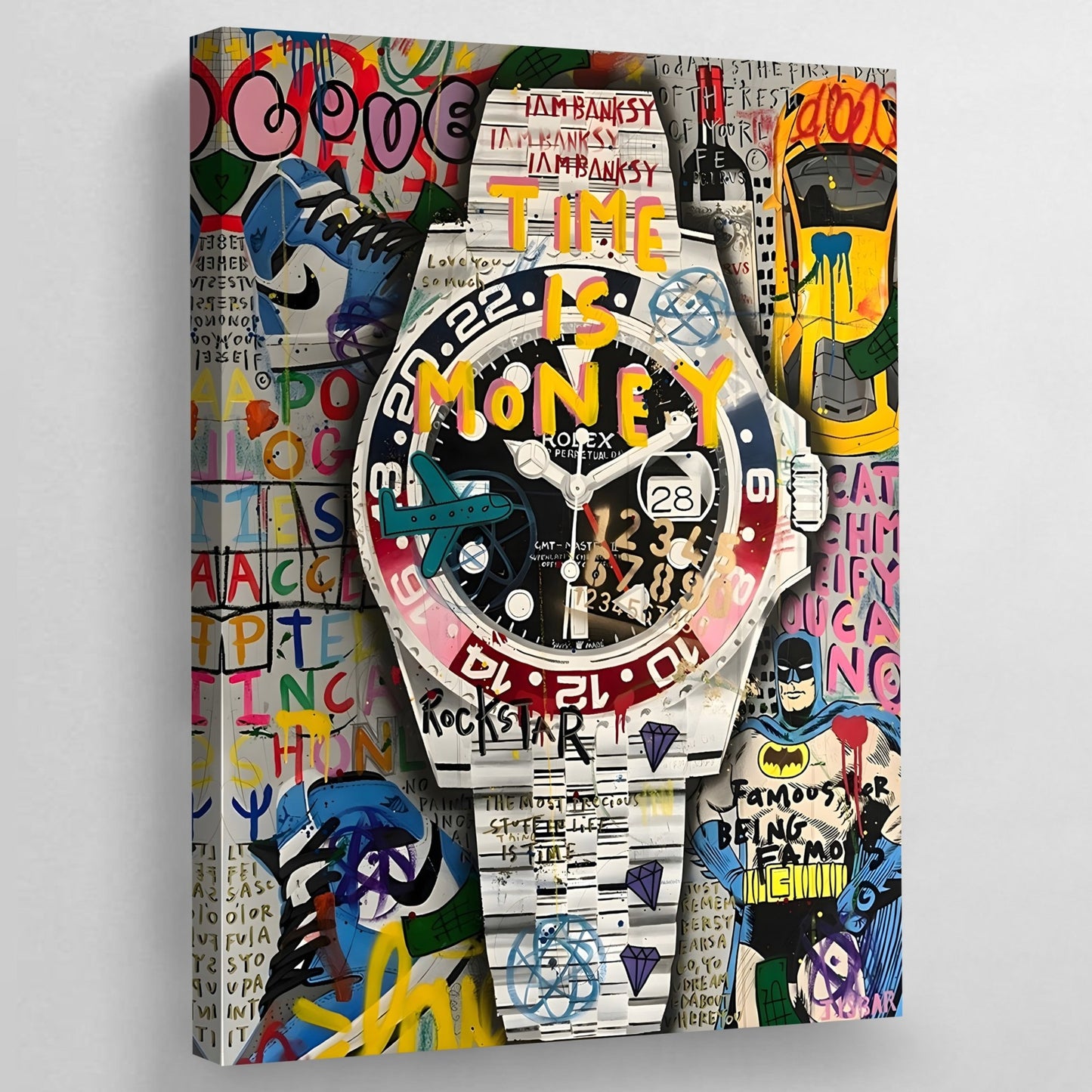 Cuadro Graffiti Rolex - La Casa Del Cuadro