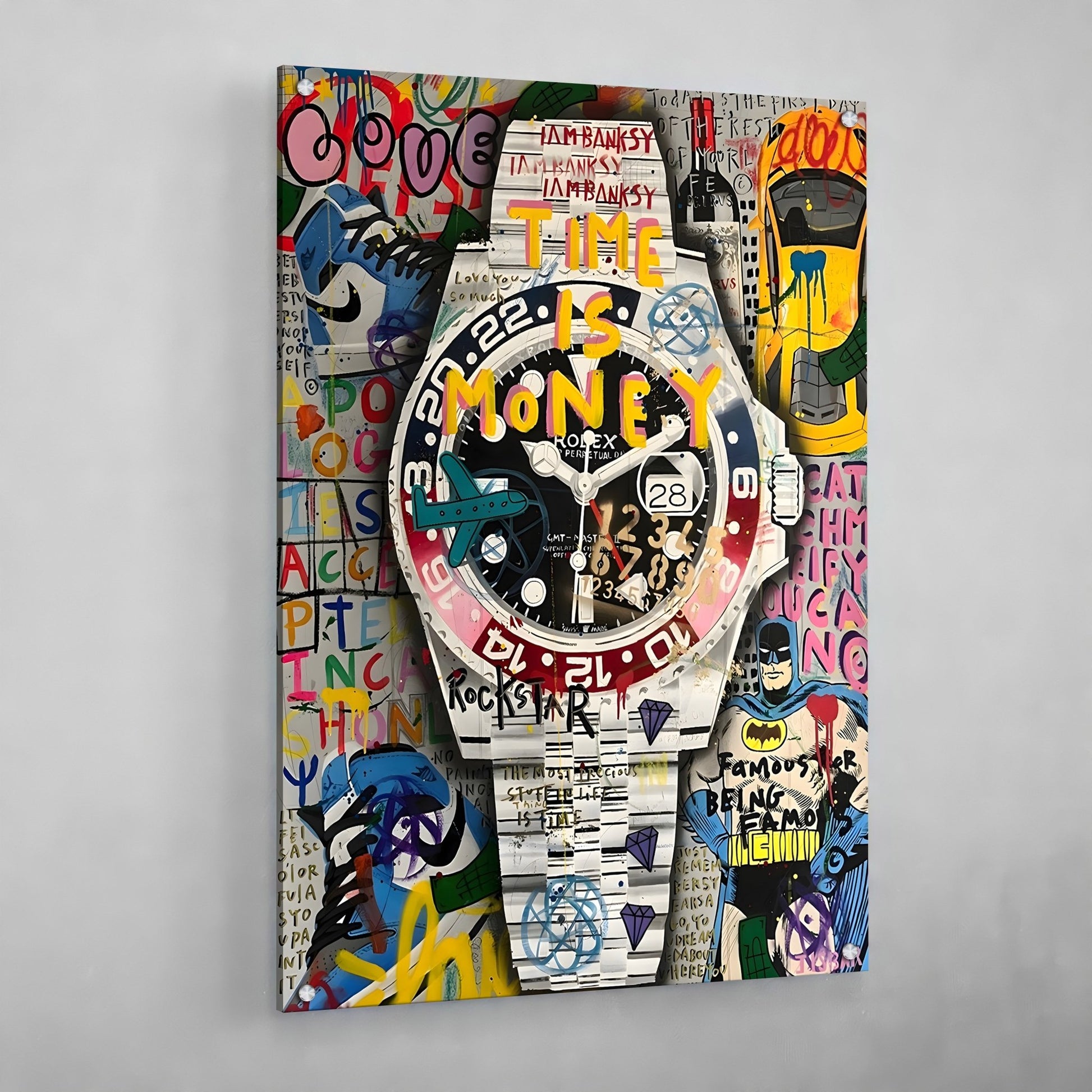 Cuadro Graffiti Rolex - La Casa Del Cuadro