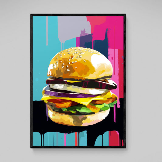 Cuadro Hamburguesa Pop Art - La Casa Del Cuadro