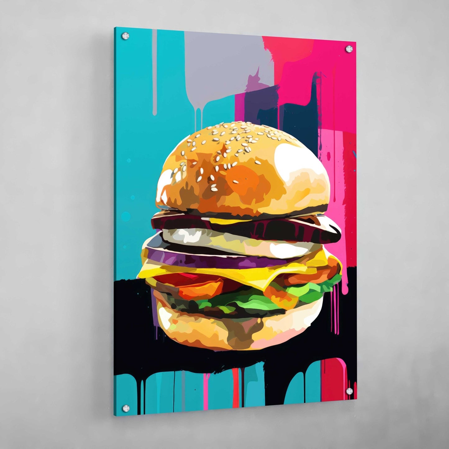Cuadro Hamburguesa Pop Art - La Casa Del Cuadro
