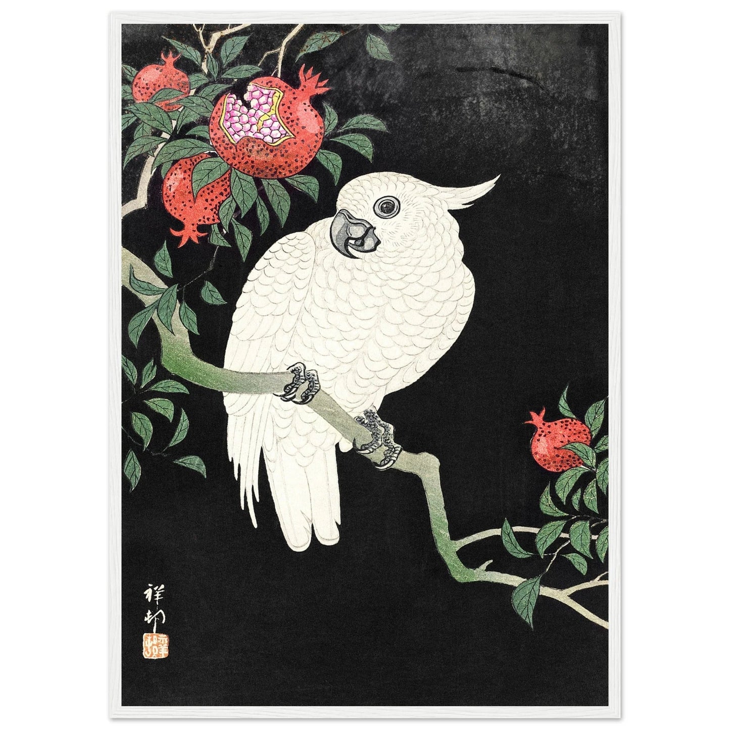 Cuadro Japonés Loro - La Casa Del Cuadro