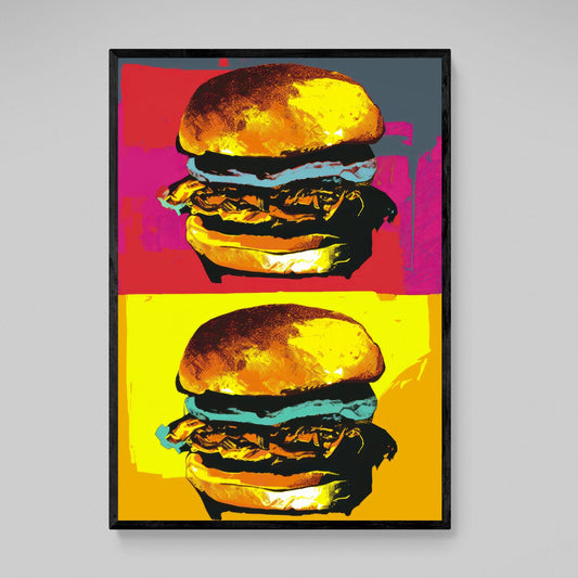 Cuadro Pop Art Hamburguesas - La Casa Del Cuadro
