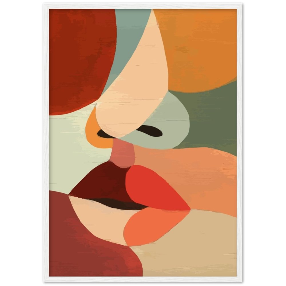 Cuadro Abstracto Minimalista Cara - La Casa Del Cuadro