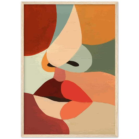 Cuadro Abstracto Minimalista Cara - La Casa Del Cuadro