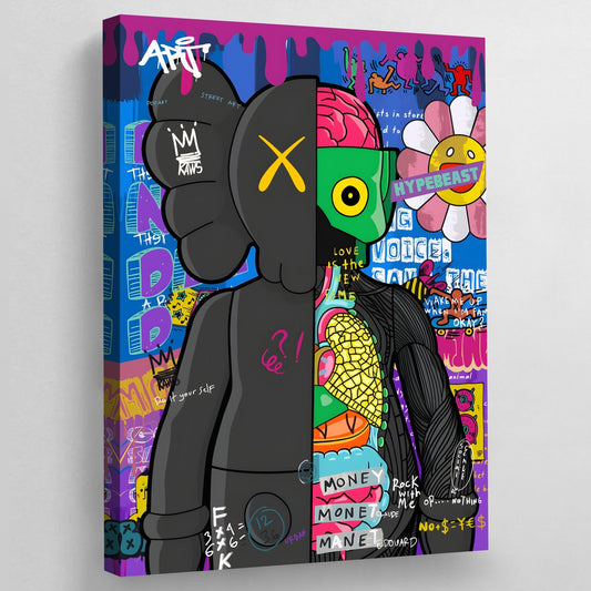 Cuadro Arte Urbano Kaws - La Casa Del Cuadro