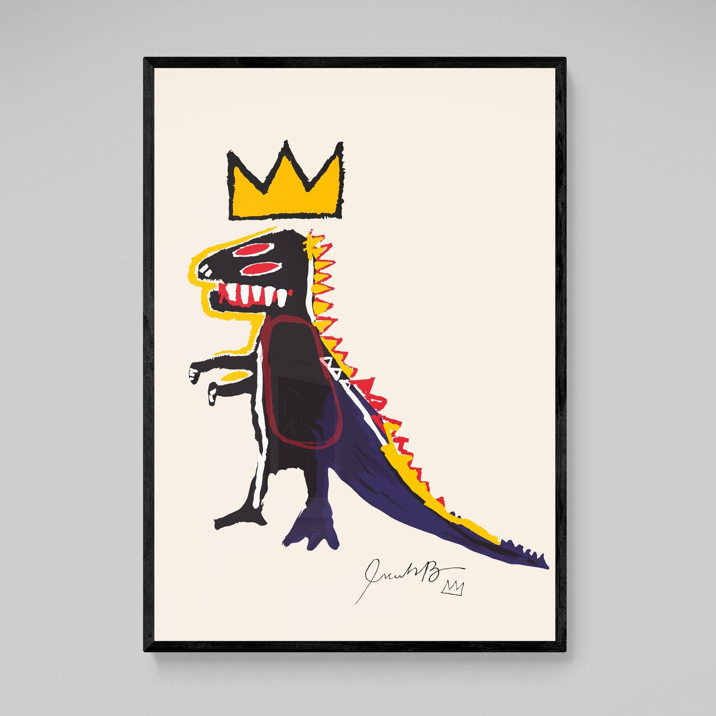 Cuadro Basquiat Dinosaurio - La Casa Del Cuadro