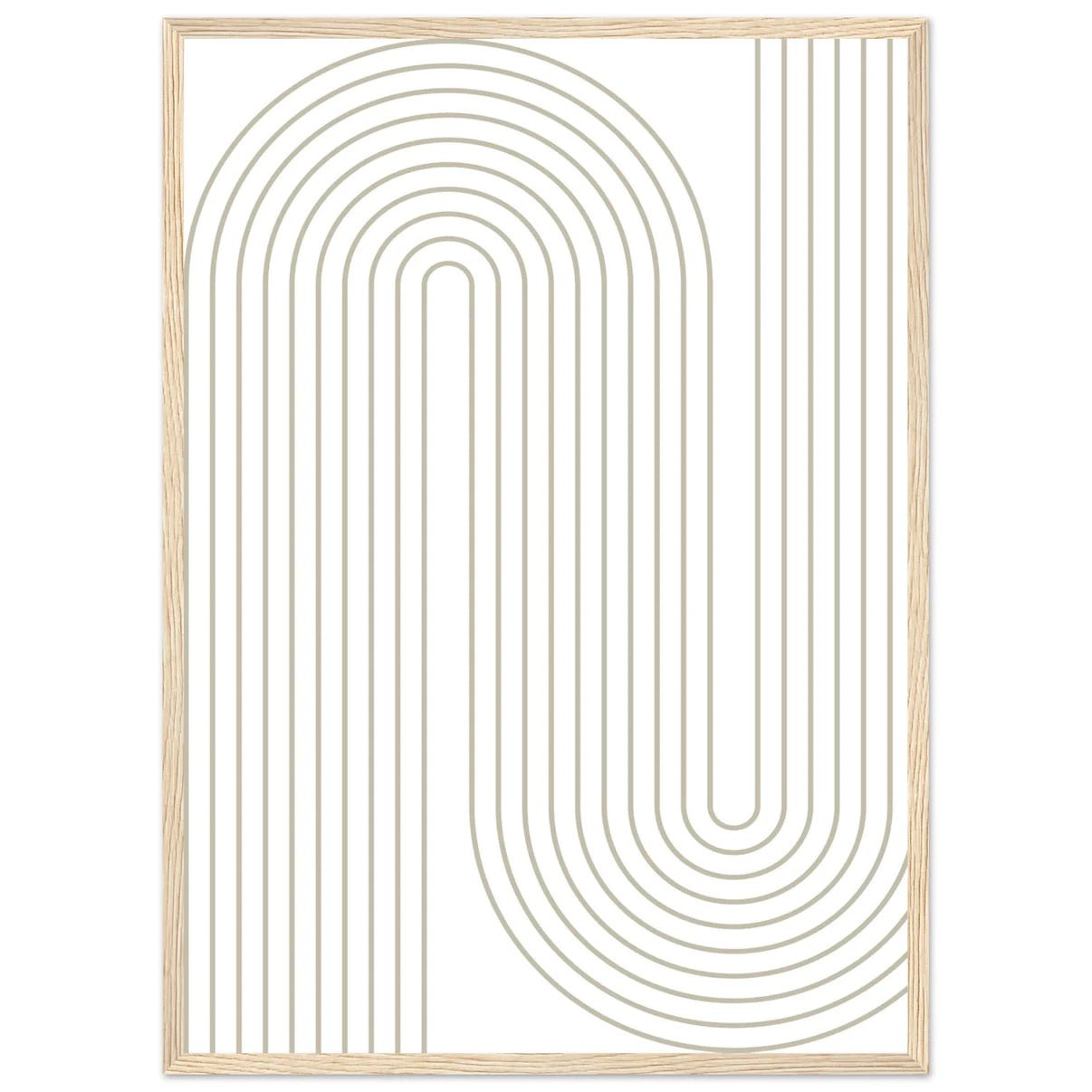 Cuadro Blanco Geométrico - La Casa Del Cuadro