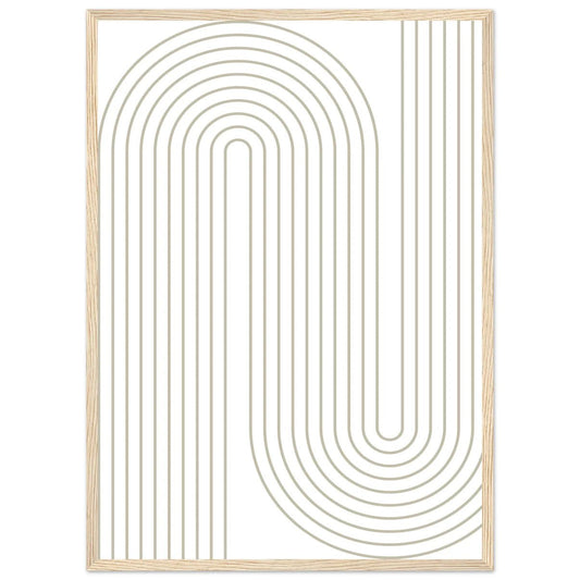 Cuadro Blanco Geométrico - La Casa Del Cuadro