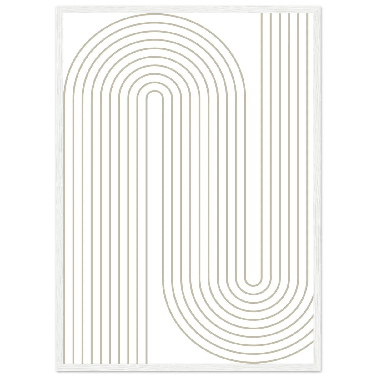 Cuadro Blanco Geométrico - La Casa Del Cuadro