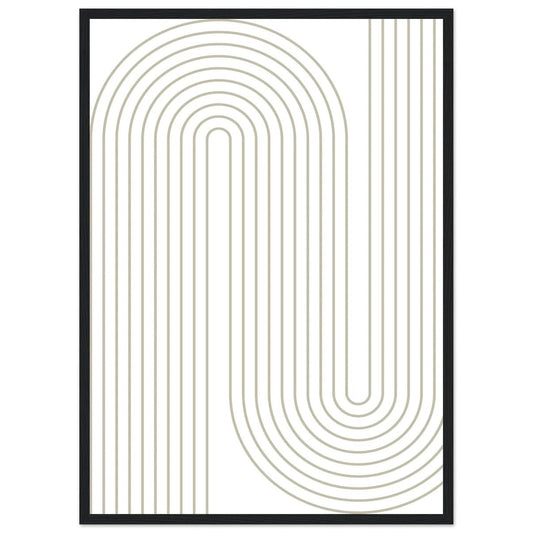 Cuadro Blanco Geométrico - La Casa Del Cuadro