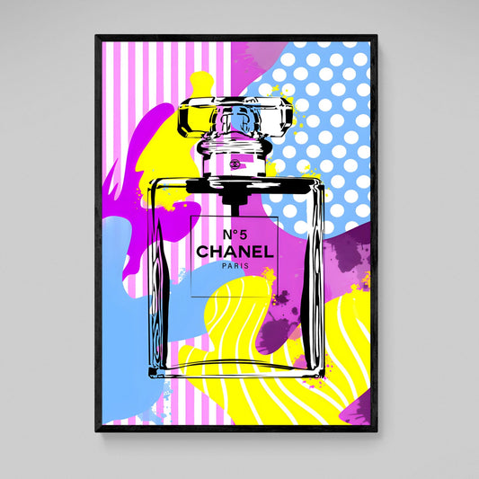 Cuadro Chanel Perfume Colorido - La Casa Del Cuadro