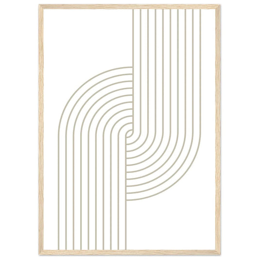 Cuadro Geométrico Blanco - La Casa Del Cuadro