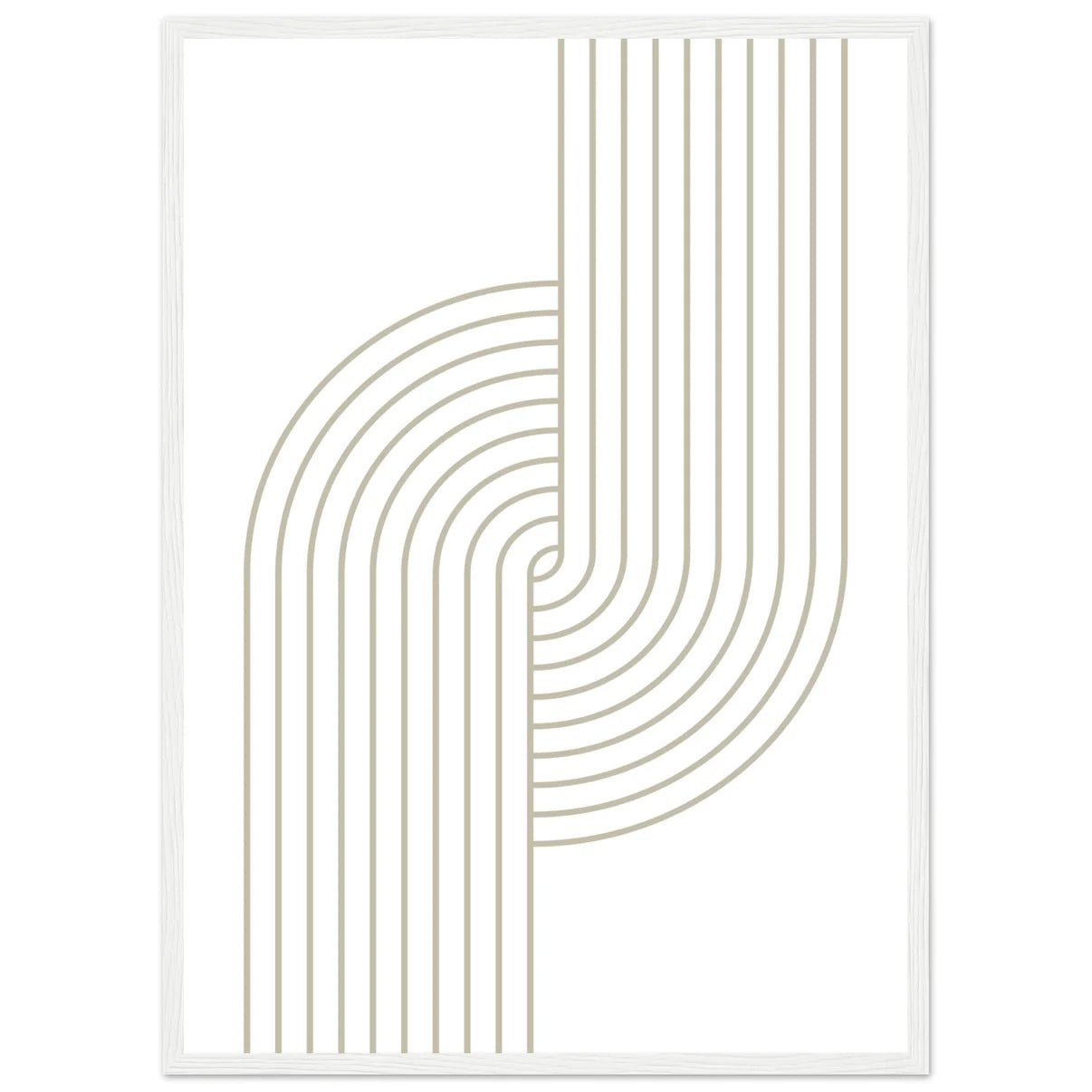 Cuadro Geométrico Blanco - La Casa Del Cuadro