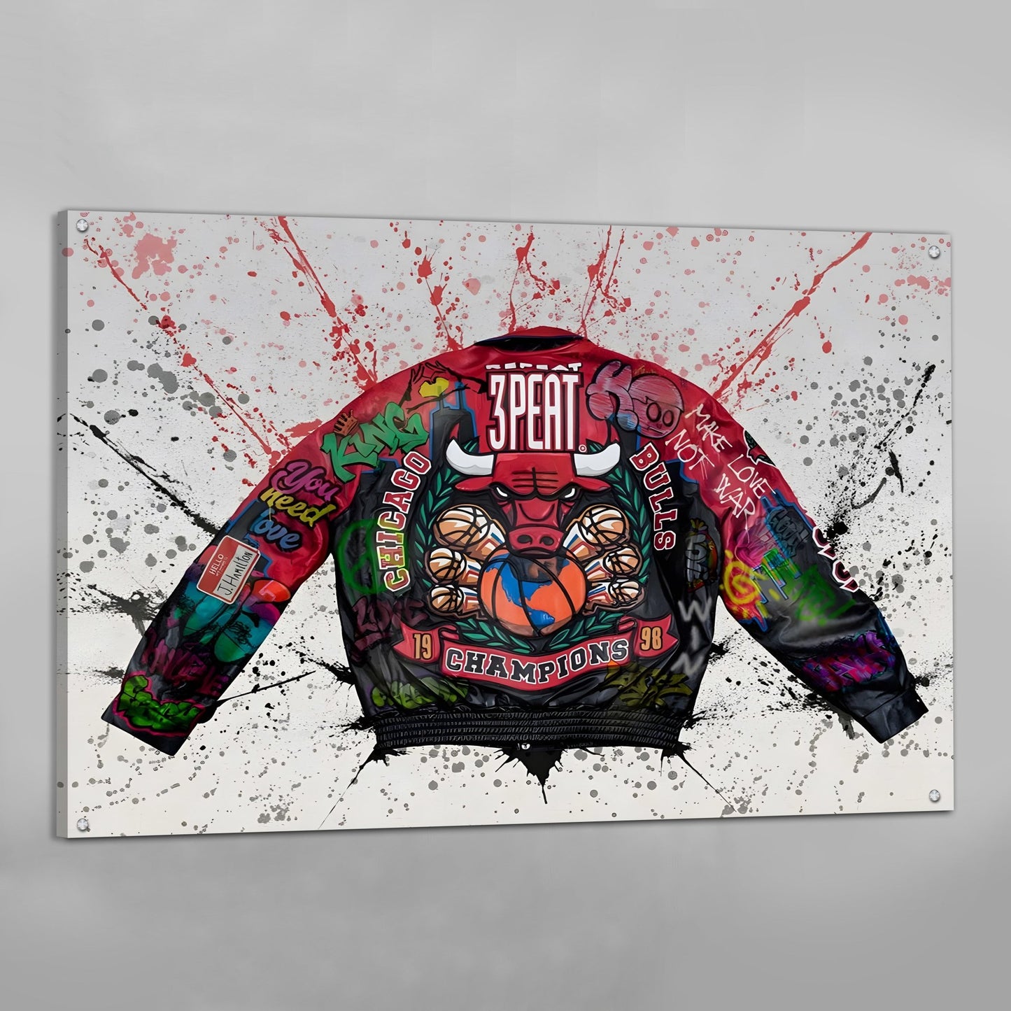 Cuadro Graffiti Chicago Bulls - La Casa Del Cuadro