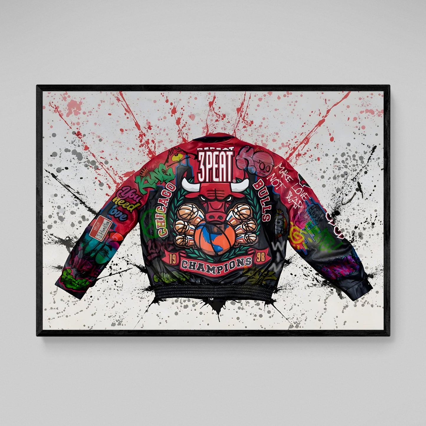 Cuadro Graffiti Chicago Bulls - La Casa Del Cuadro