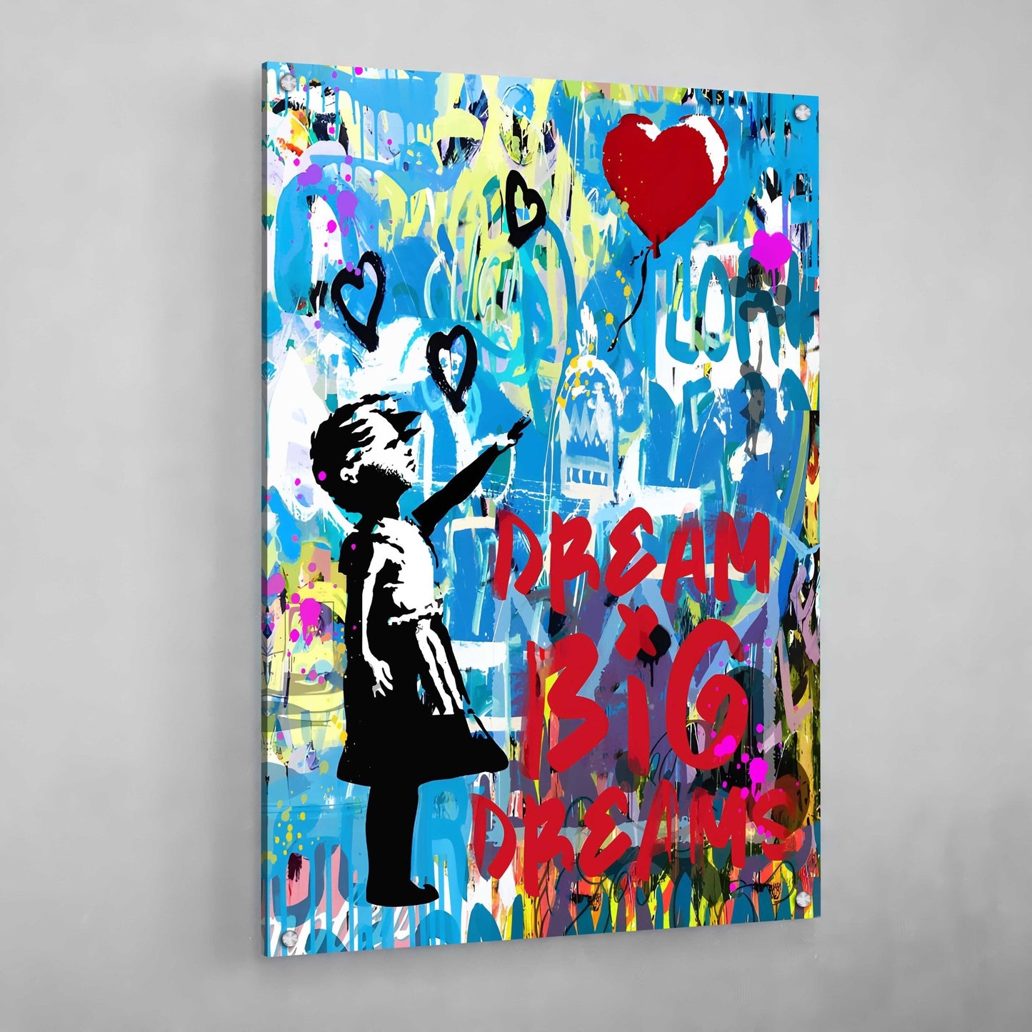 Cuadro Graffiti Dream Big Dreams - La Casa Del Cuadro