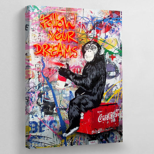 Cuadro Graffiti Follow Your Dreams - La Casa Del Cuadro