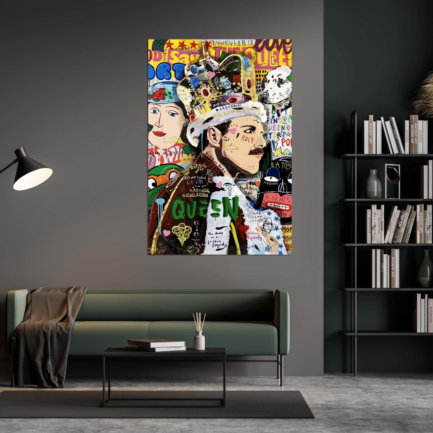 Cuadro Graffiti Freddie Mercury - La Casa Del Cuadro