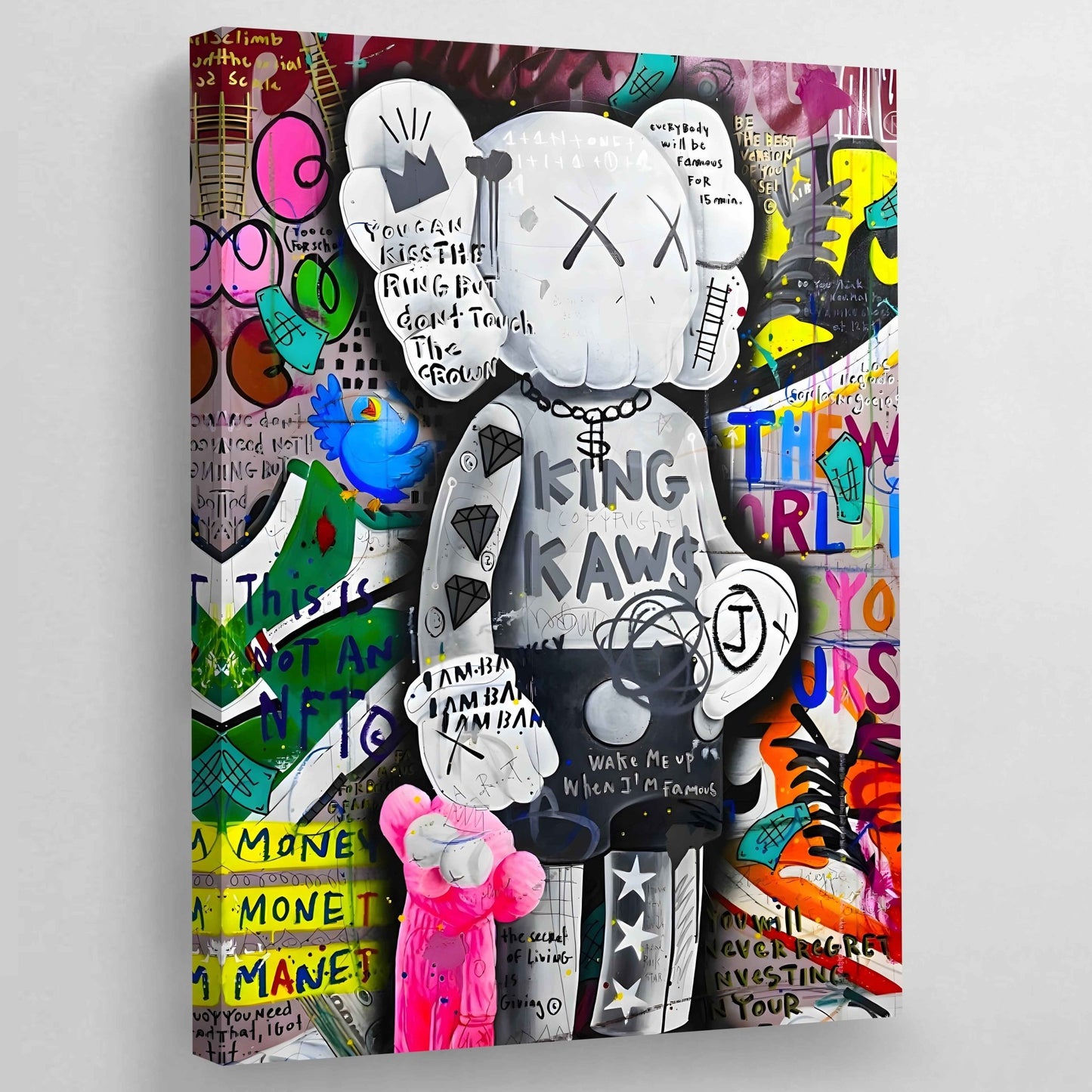 Cuadro Graffiti Kaws - La Casa Del Cuadro