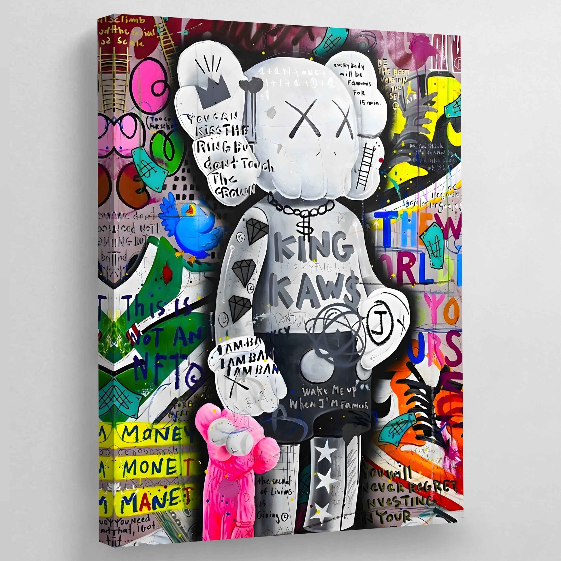 Cuadro Graffiti Kaws - La Casa Del Cuadro
