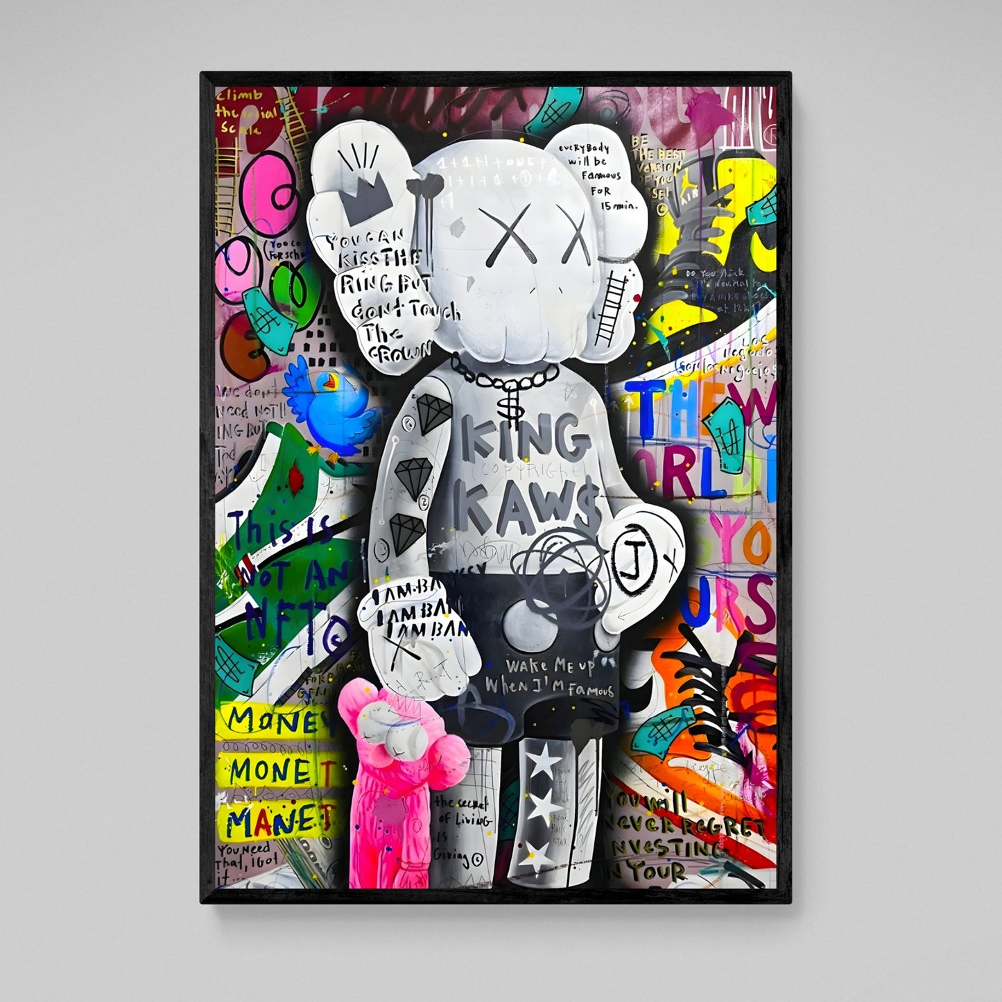 Cuadro Graffiti Kaws - La Casa Del Cuadro