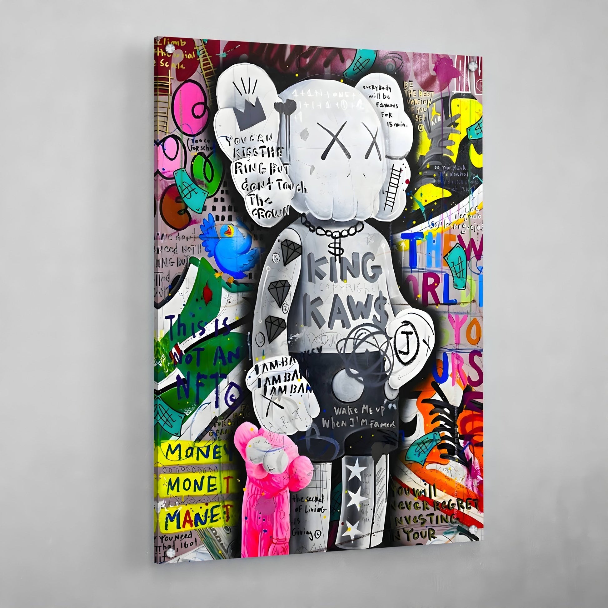 Cuadro Graffiti Kaws - La Casa Del Cuadro