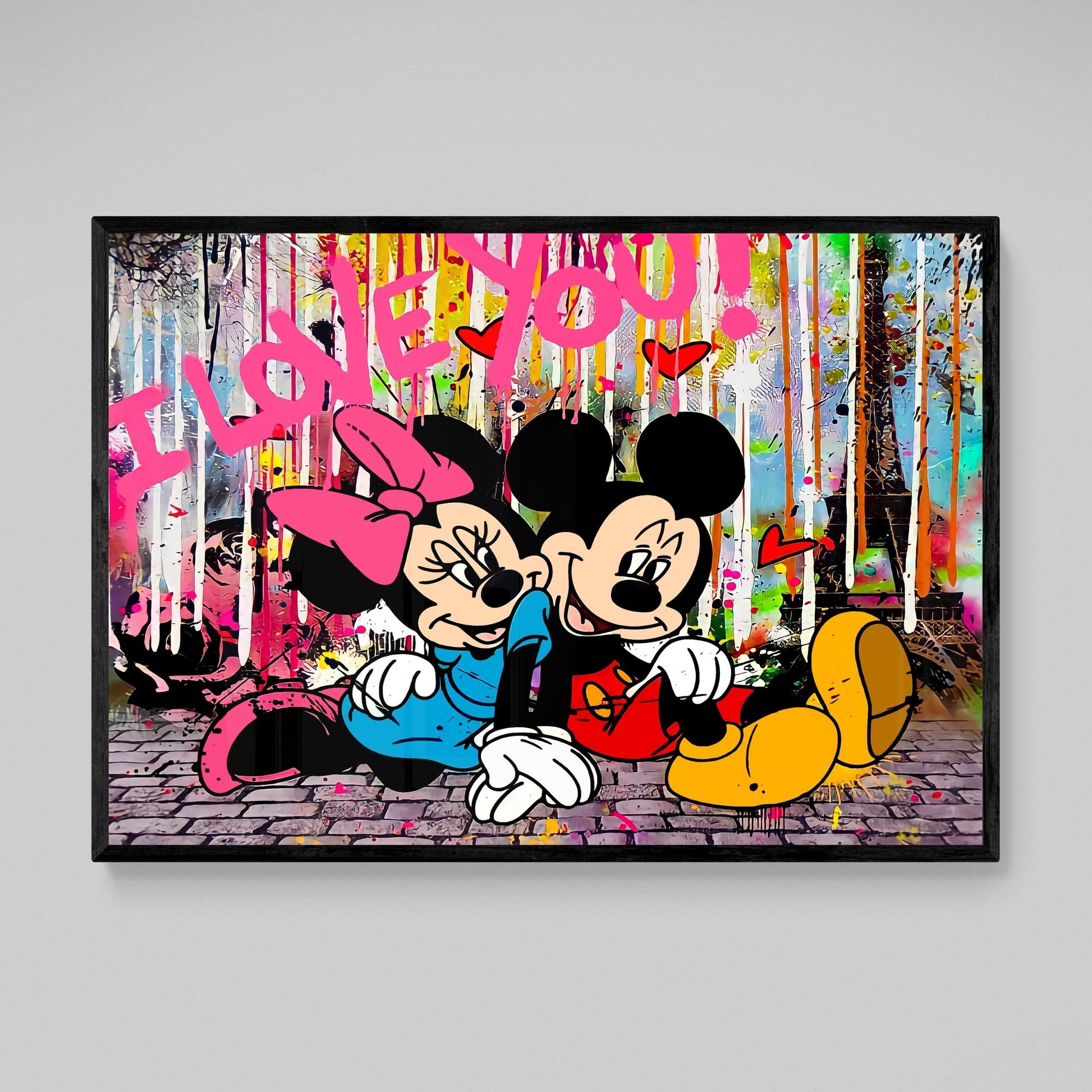 Cuadro Graffiti Minnie & Mickey - La Casa Del Cuadro